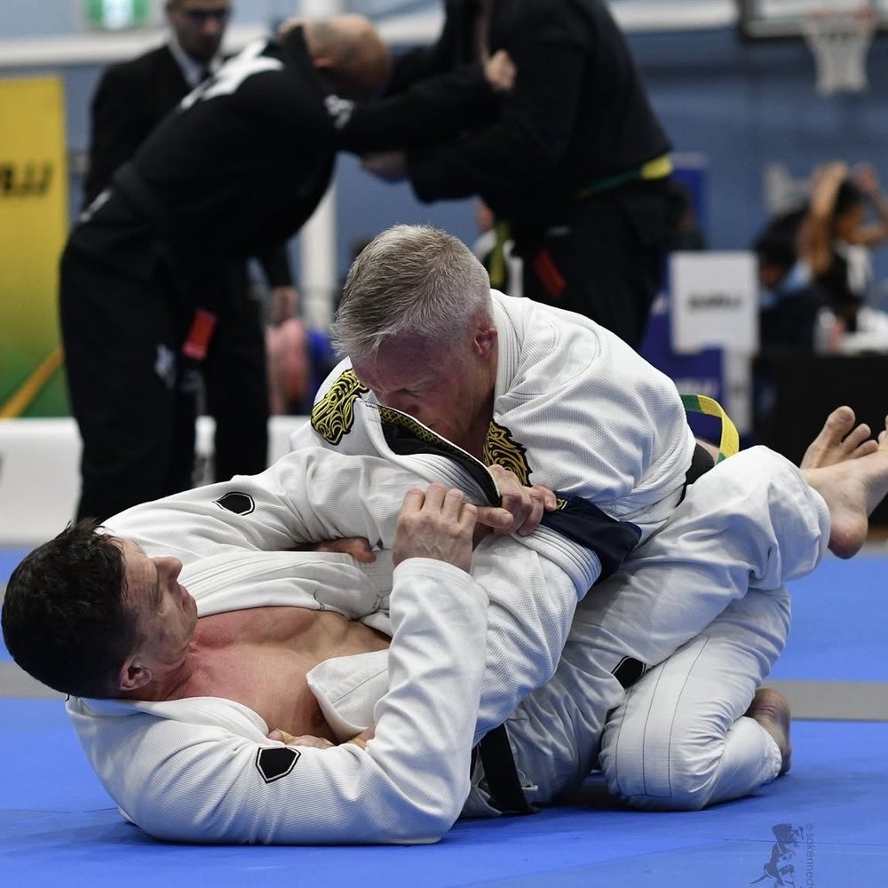 A Legacy competitor mid match at AJJC 2026