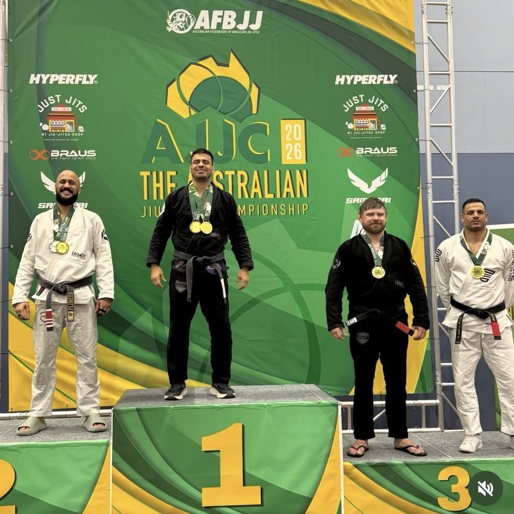 Legacy competitors on the AJJC 2026 podium