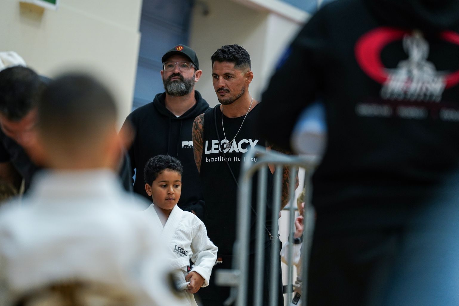 Lucas guiding Luka through his match at the Sunshine Coast Open 2026