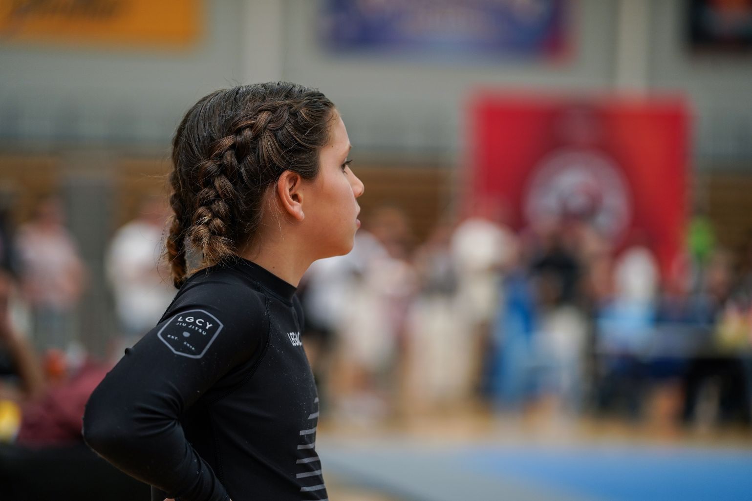 Zahlee getting ready to compete at the Sunshine Coast Open 2026